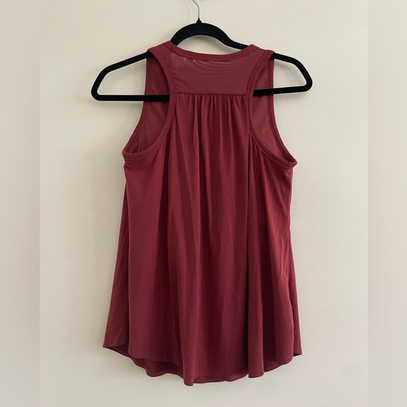 SheBird Freedom Racerback Tank Built In Bra Top Dark Cherry Modal Small Medium 3 - Picture 5 of 11